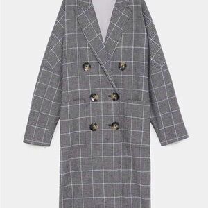 Zara oversized linen coat